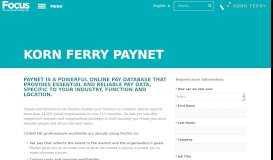 
							         Korn Ferry PayNet - Korn Ferry Focus								  
							    