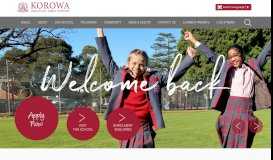 
							         Korowa Anglican Girls' School: Girls School Melbourne								  
							    