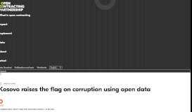 
							         Kosovo raises the flag on corruption using open data - Open ...								  
							    