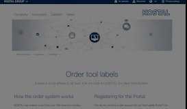 
							         KOSTAL Tool Labels Portal								  
							    