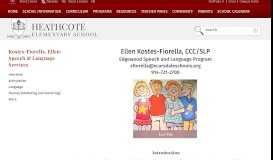 
							         Kostes-Fiorella, Ellen: Speech & Language Services / Overview								  
							    