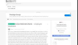
							         Kotak Mahindra Bank - Employee treatment, Review 305151 ...								  
							    