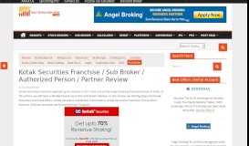 
							         Kotak Securities Franchise / Sub Broker / Authorized Person ...								  
							    