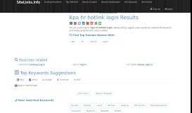 
							         Kpa hr hotlink login Results For Websites Listing - SiteLinks.Info								  
							    