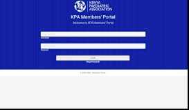 
							         KPA Members' Portal								  
							    