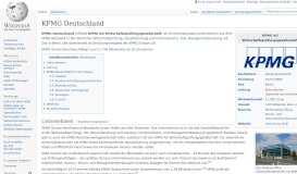 
							         KPMG Deutschland – Wikipedia								  
							    