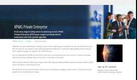 
							         KPMG Enterprise: Dedicated to private business								  
							    