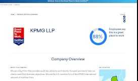 
							         KPMG LLP - Great Place To Work United States								  
							    