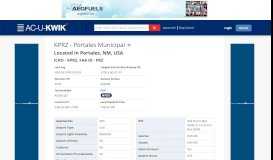 
							         KPRZ/Portales Municipal General Airport Information - AC-U-KWIK								  
							    