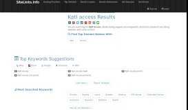 
							         Kptl access Results For Websites Listing - SiteLinks.Info								  
							    