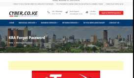 
							         KRA Forgot Password | Cyber.co.ke								  
							    