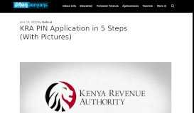 
							         KRA PIN Application procedure on iTax • Urban Kenyans								  
							    