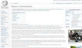 
							         Kramer (Unternehmen) – Wikipedia								  
							    