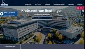 
							         Krebszentrum Reutlingen: Startseite - Kreiskliniken Reutlingen GmbH ...								  
							    