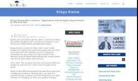 
							         Krispy Kreme Application | 2019 Careers, Job Requirements ...								  
							    