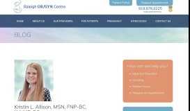 
							         Kristin L. Allison, MSN, FNP-BC, WHNP-BC - Raleigh-OBGYN								  
							    