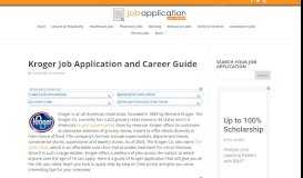 
							         Kroger Job Application and Career Guide 2019 | Job Application Review								  
							    