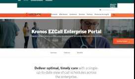 
							         Kronos EZCall Enterprise Portal for Healthcare Scheduling | Kronos								  
							    