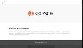 
							         Kronos Incorporated | Customer Success | ServiceNow								  
							    