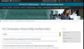 
							         Kronos - Vanderbilt Human Resources - Vanderbilt University								  
							    