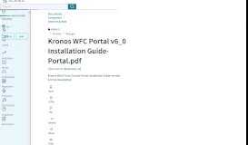 
							         Kronos WFC Portal v6_0 Installation Guide-Portal.pdf | Share Point ...								  
							    