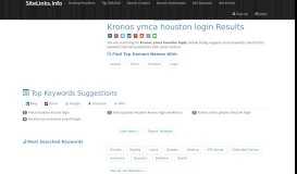 
							         Kronos ymca houston login Results For Websites Listing								  
							    