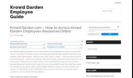 
							         Krowd.Darden.com – How to Access Krowd Darden Employees ...								  
							    