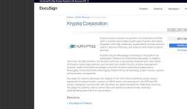
							         Kryptiq Corporation | DocuSign								  
							    