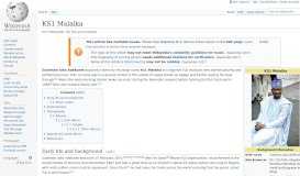 
							         KS1 Malaika - Wikipedia								  
							    