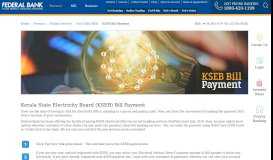 
							         KSEB Bill Payment - EB Bill Online Payment | FedNet Internet Banking								  
							    