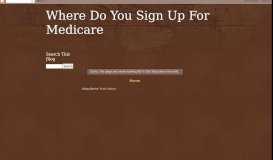 
							         Kskj Life Medicare Supplement - Where Do You Sign Up For Medicare								  
							    