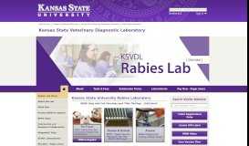 
							         KSU Rabies Laboratory | Kansas State Veterinary Diagnostic ...								  
							    