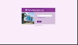 
							         @ktkbank.com Forgot password? © Karnataka Bank Ltd.								  
							    