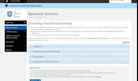
							         KTP - Research Services - The University of Sheffield								  
							    