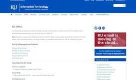 
							         KU Email | Information Technology								  
							    