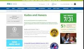 
							         Kudos and Honors | K12 Store								  
							    