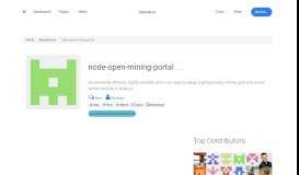 
							         Kukunin/node-open-mining-portal An extremely efficient, highly ...								  
							    