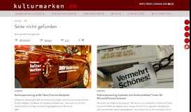 
							         kulturmarken.de - Das Branchen-Portal für Kulturmarketing und								  
							    