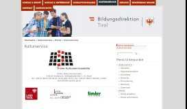 
							         Kulturservice | Bildungsdirektion Tirol								  
							    