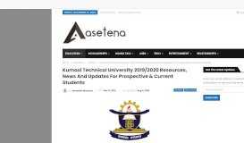 
							         Kumasi Technical University 2019/2020 Resources, News and ...								  
							    