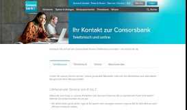 
							         Kundenbetreuung - Consorsbank								  
							    