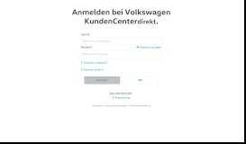 
							         KundenCenter direkt | Login | Test - Volkswagen								  
							    