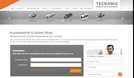
							         Kundenportal & Online-Shop der Tecnamic GmbH								  
							    