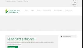 
							         Kundenservice - Online-Services | Stadtwerke Solingen GmbH								  
							    