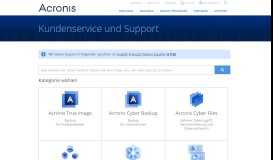 
							         Kundenservice und Support - Acronis								  
							    