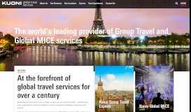 
							         KUONI - Global Travel Services : The world's leading provider ...								  
							    