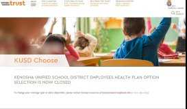 
							         KUSD Employees Health Plan Option Selection - WEA Trust								  
							    