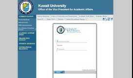 
							         Kuwait University On-Line Recruitment System								  
							    