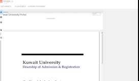 
							         Kuwait University Portal - studylib.net								  
							    