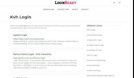 
							         Kvh Login — Sign in to Account - loginready.com								  
							    